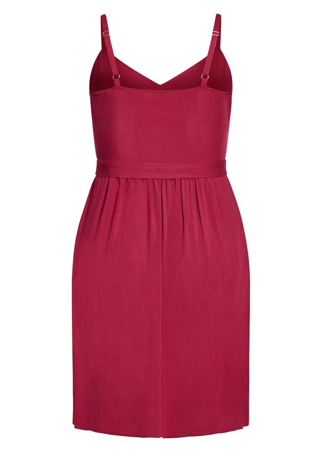 Date Day Dress - rhubarb, RED, alternate image number 3