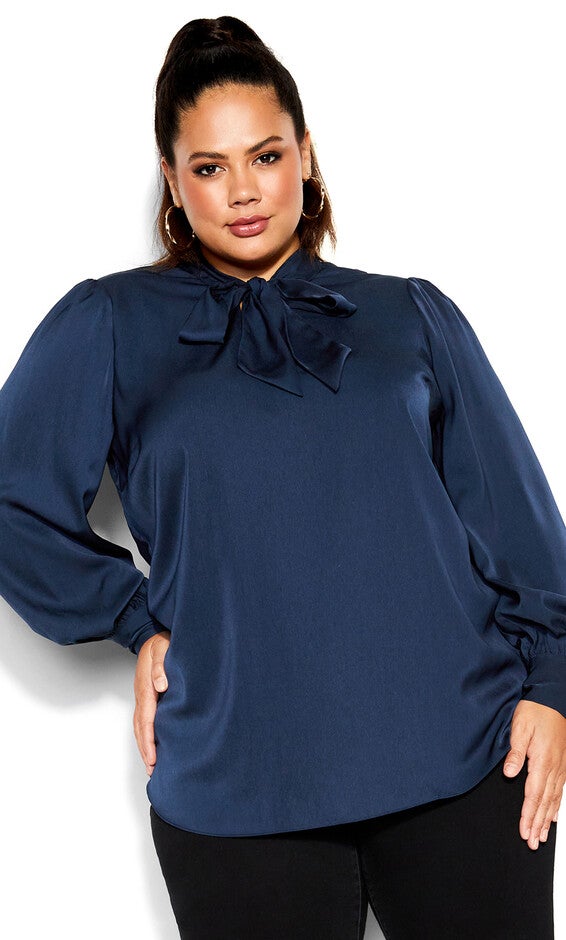 In Awe Top - navy, BLUE, hi-res image number 0