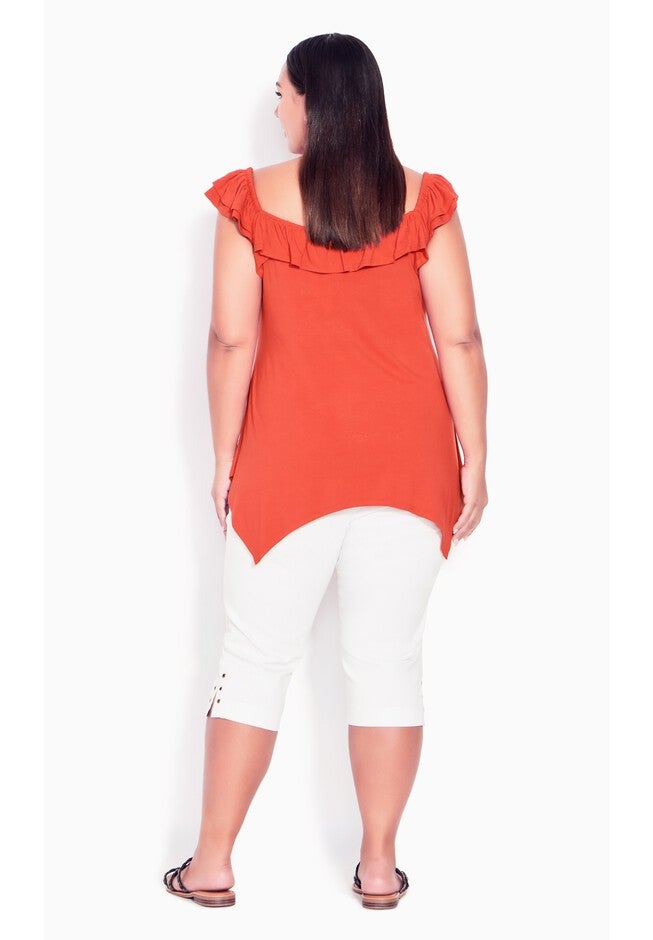 Gracie Eyelet Capri, WHITE, alternate image number null