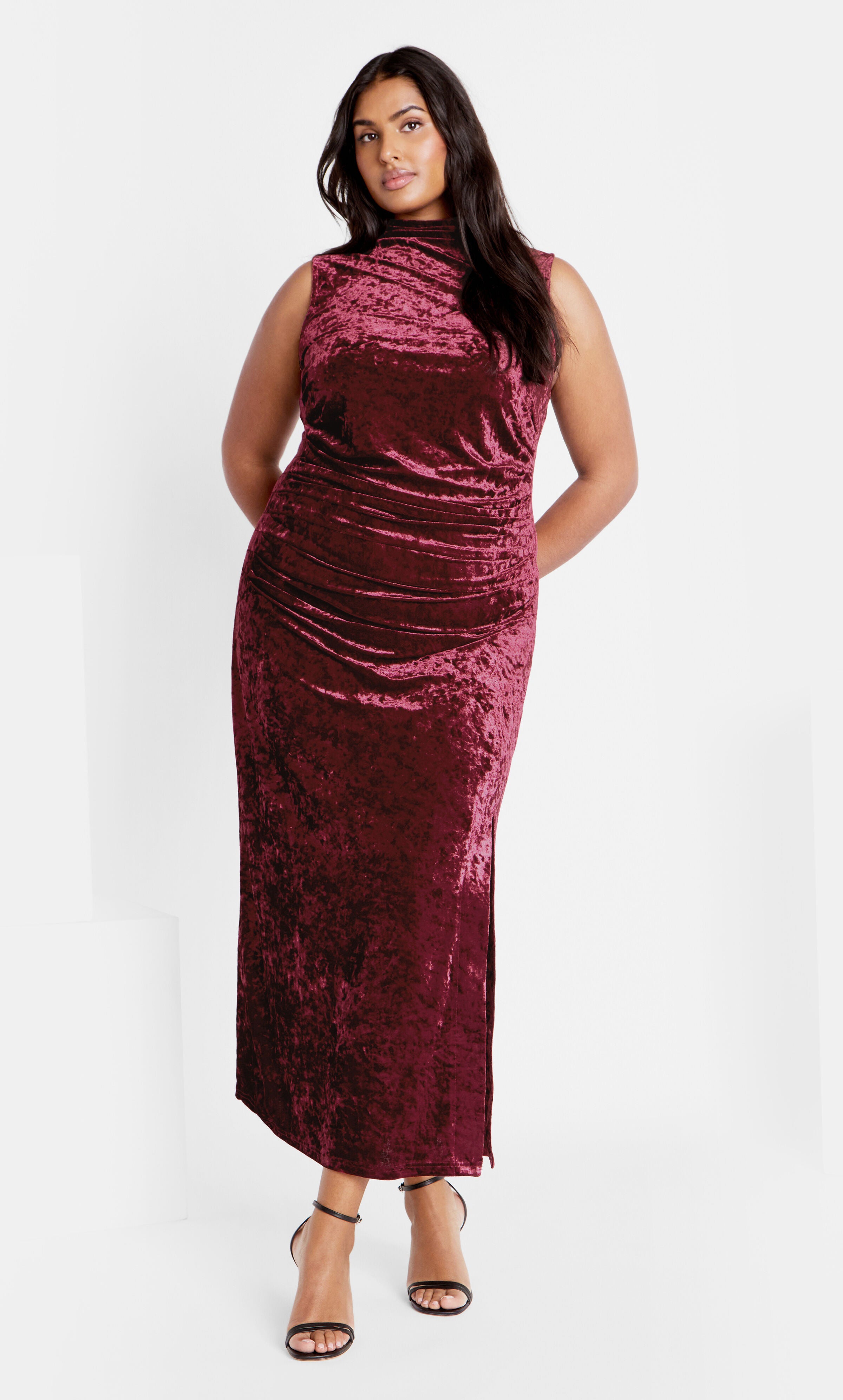 Mae Dress - ruby, RED, alternate image number 1