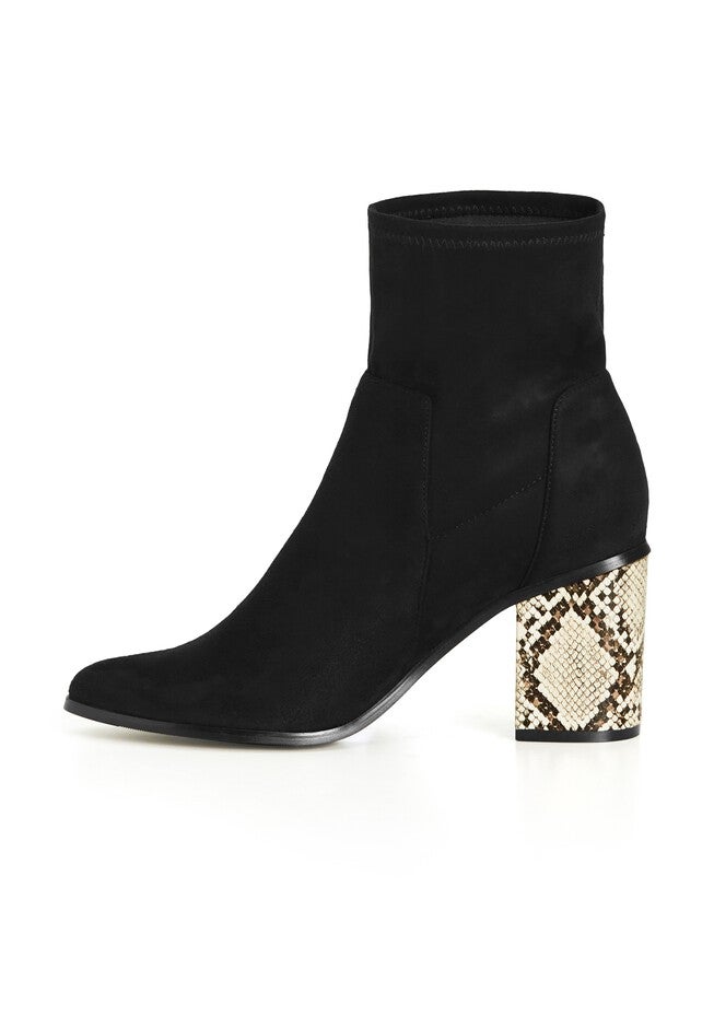 WIDE FIT Kendra Ankle Boot - black, BLACK, alternate image number null