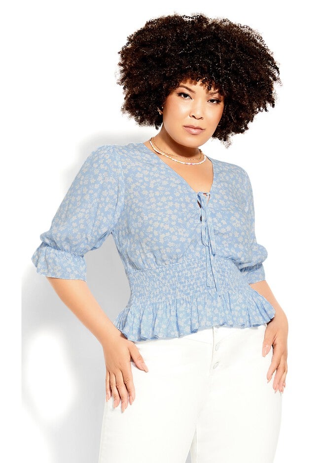 Cecillia Top - blue, BLUE, hi-res image number 0