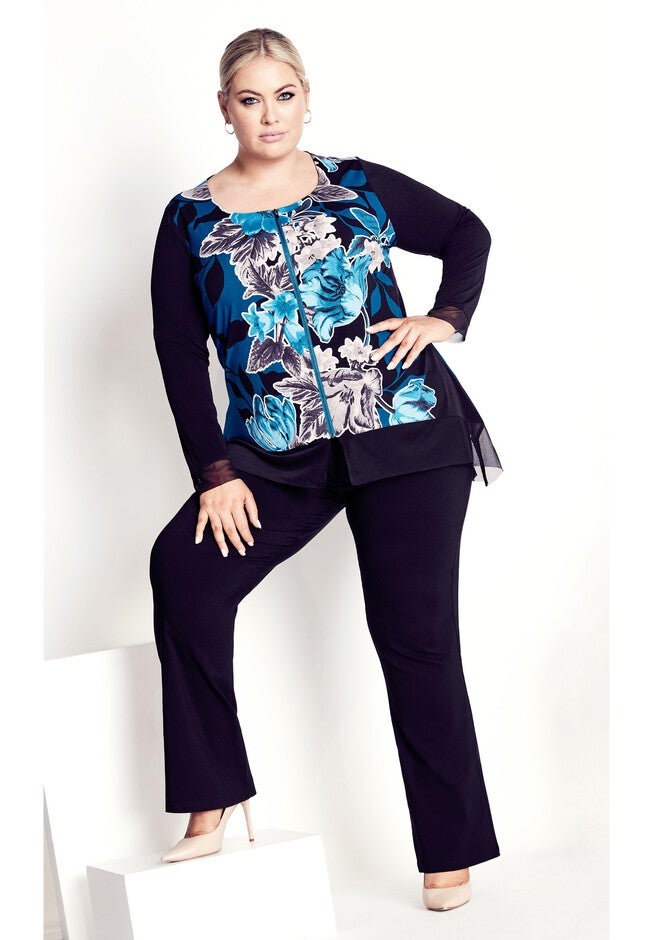 Chelsea Zip Front Top, EMERALD, alternate image number null