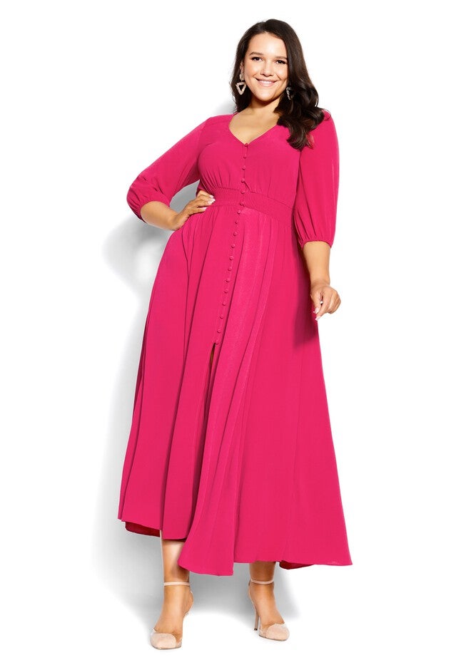 Desire Maxi Dress - raspberry, PINK, alternate image number 2