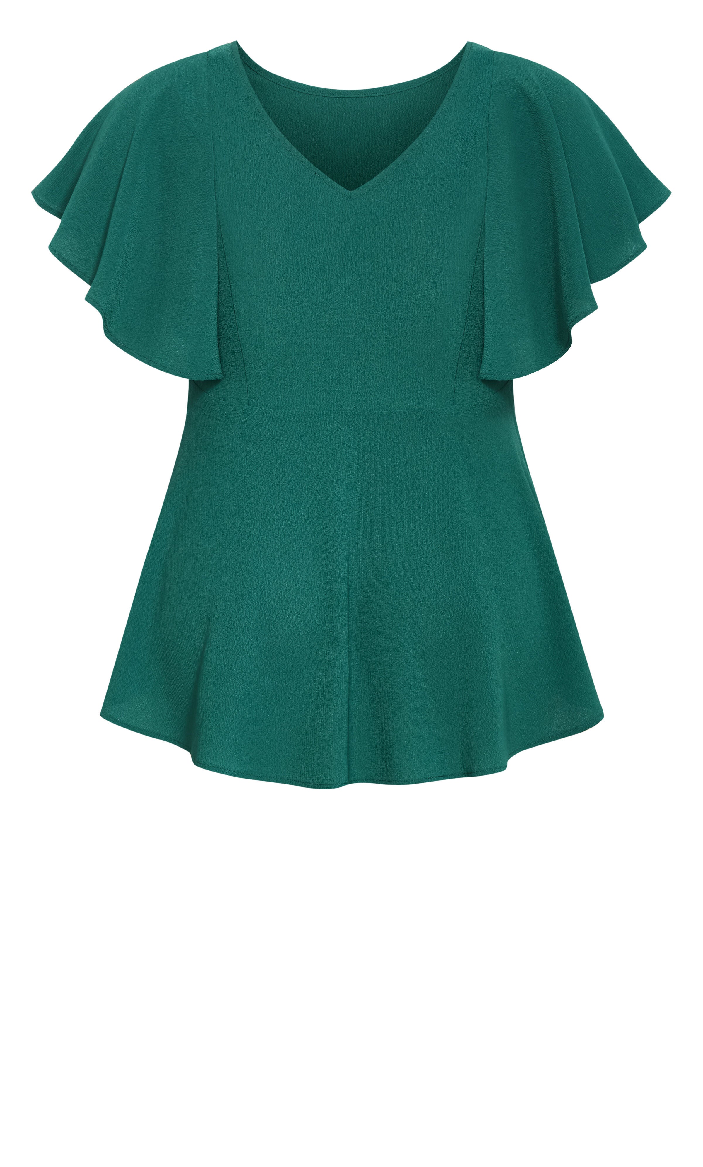 Romantic Mood Peplum Top, GREEN, alternate image number 4