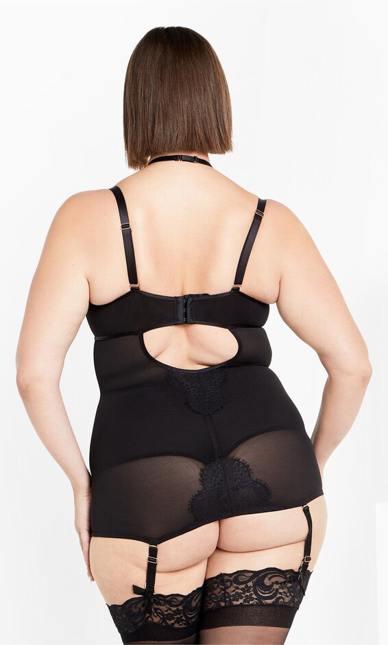 Arabella Underwire Chemise - black, BLACK, alternate image number null