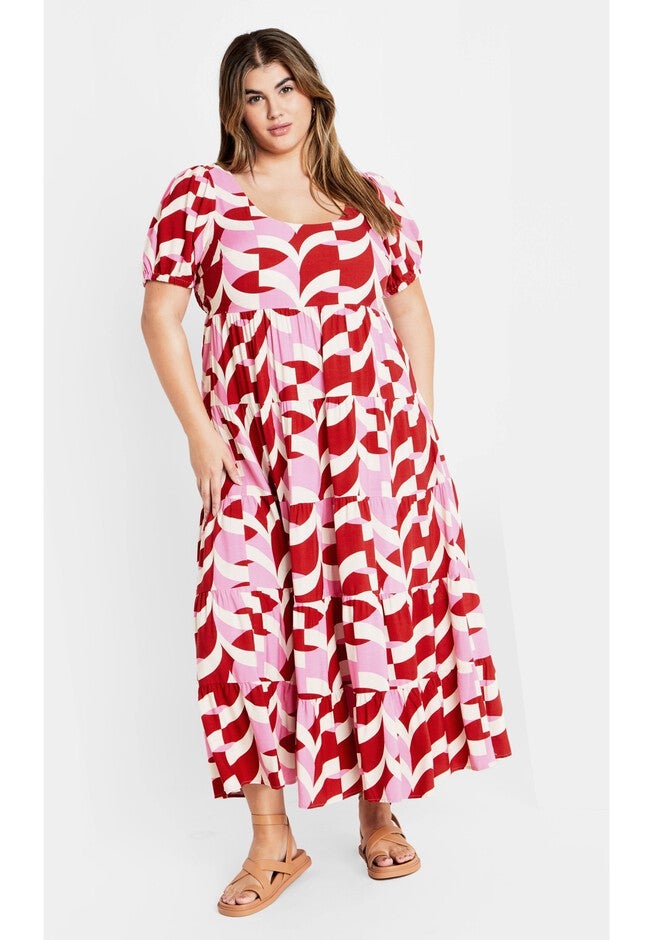 Mila Print Dress - pink, PINK, alternate image number 2