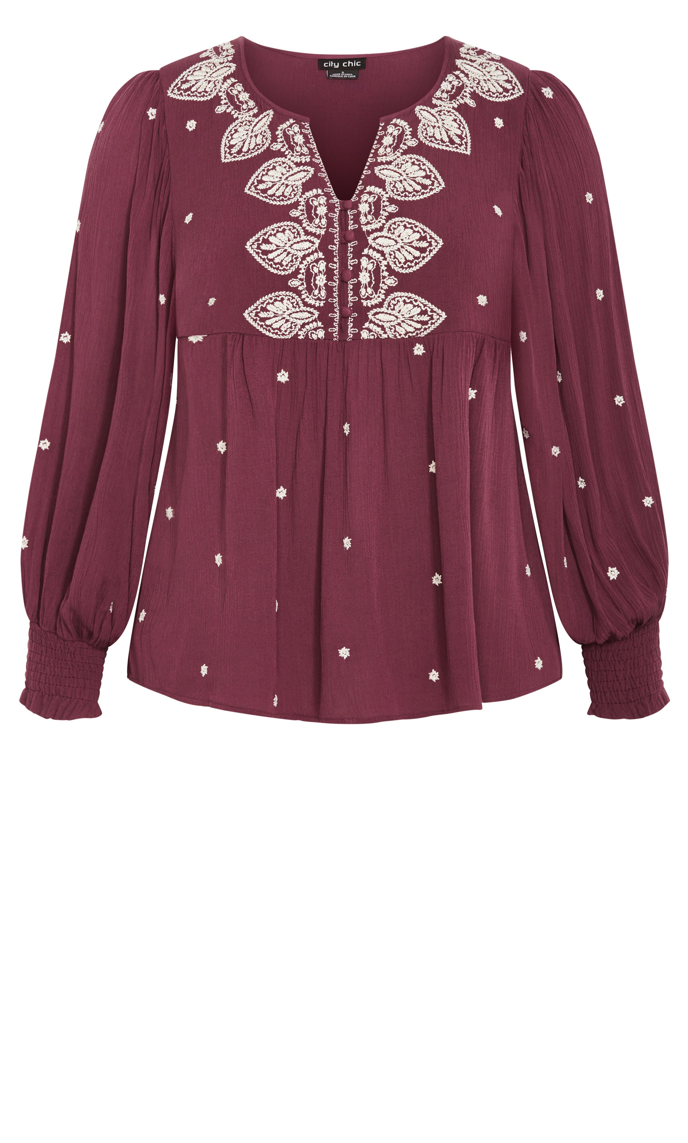 Amalie Top - blackberry, RED, alternate image number 3