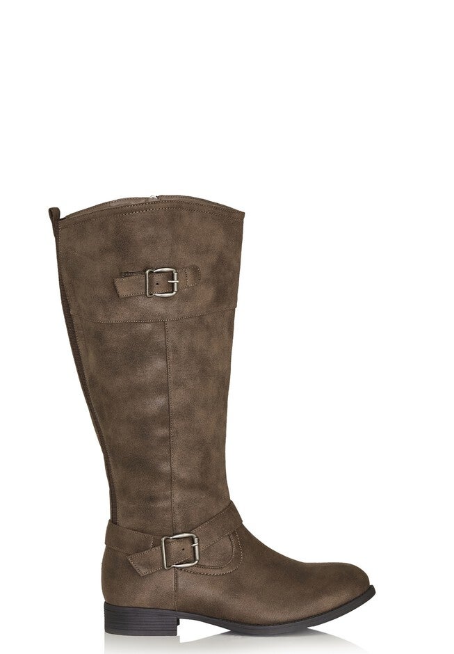 Tall Riding Boot, TAUPE, alternate image number 2