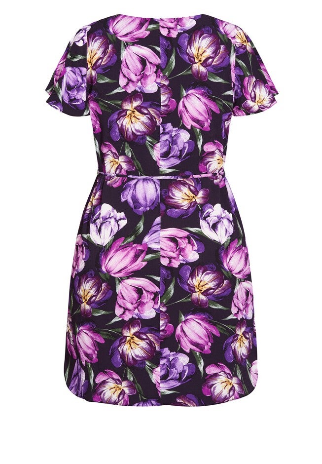 Tulip Dress - petunia, PURPLE, alternate image number 4