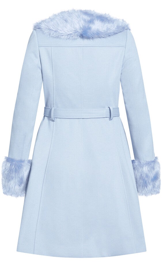 Make Me Blush Coat - powder blue, BLUE, alternate image number null