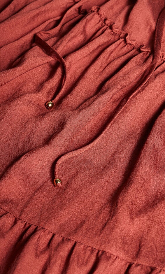 Aura Maxi Dress - cinnamon, RED, alternate image number null