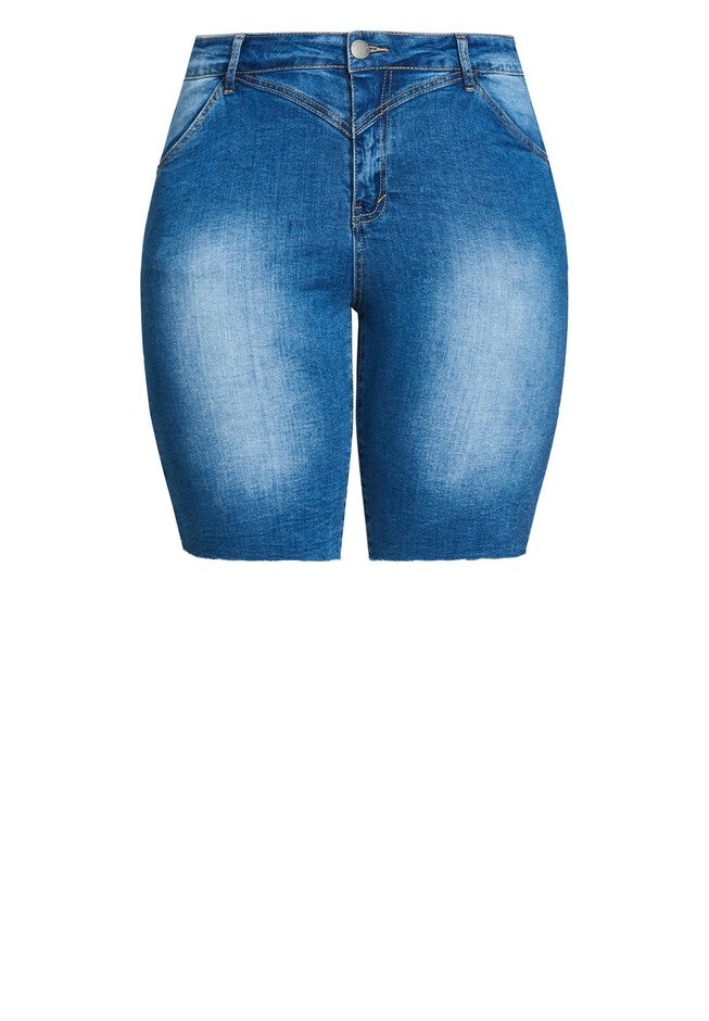 Denim Love Short - mid denim, BLUE, alternate image number null