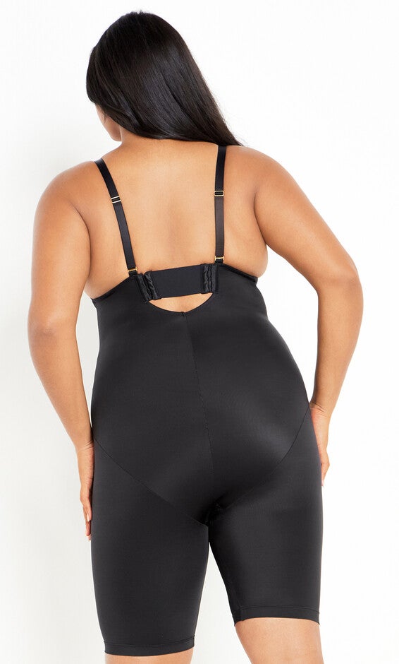 Smooth & Chic Plunge Bodyshaper - black, BLACK, alternate image number 5