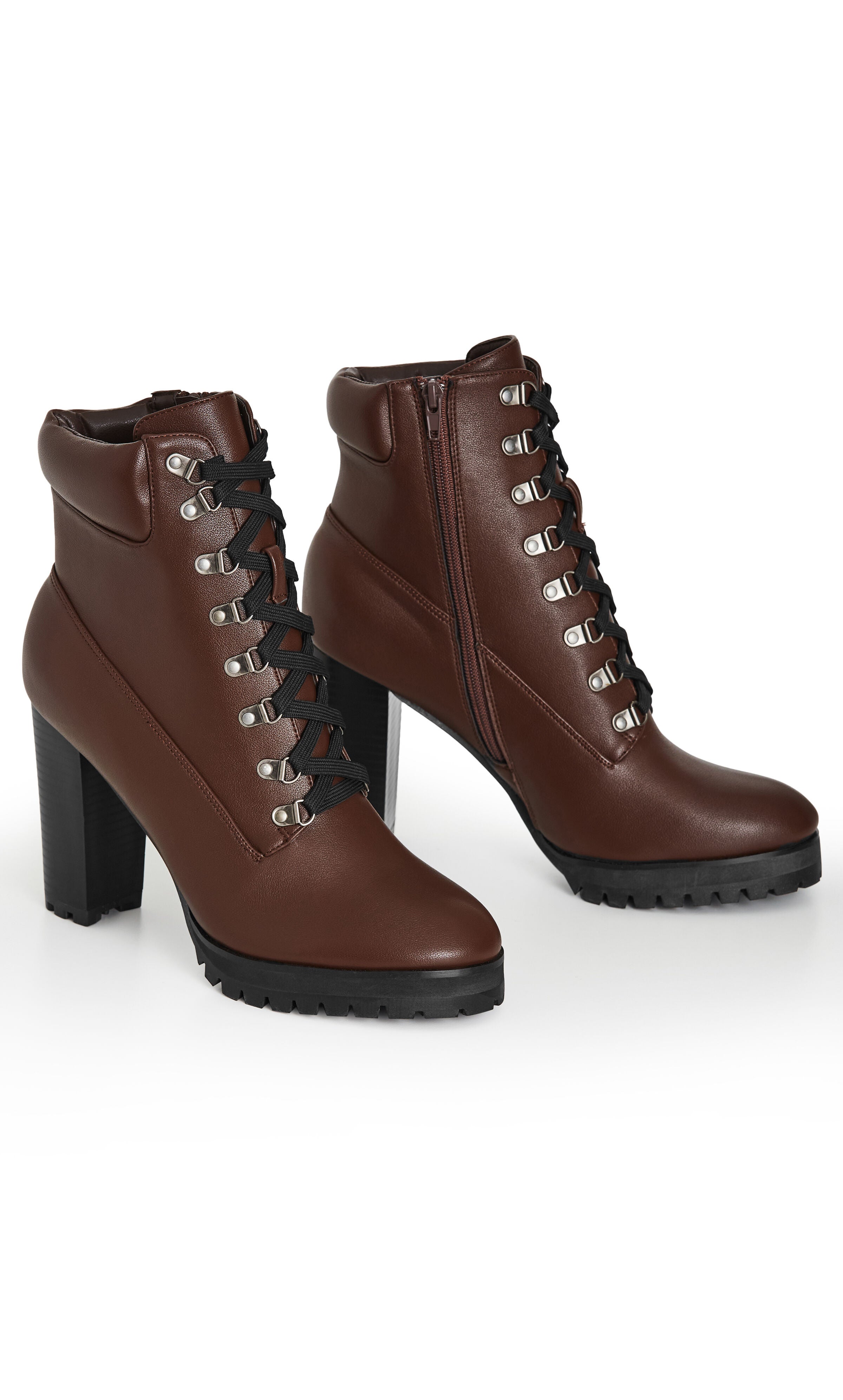 WIDE FIT Watson Ankle Boot - chocolate brown, RED WHITE BLUE, alternate image number 6