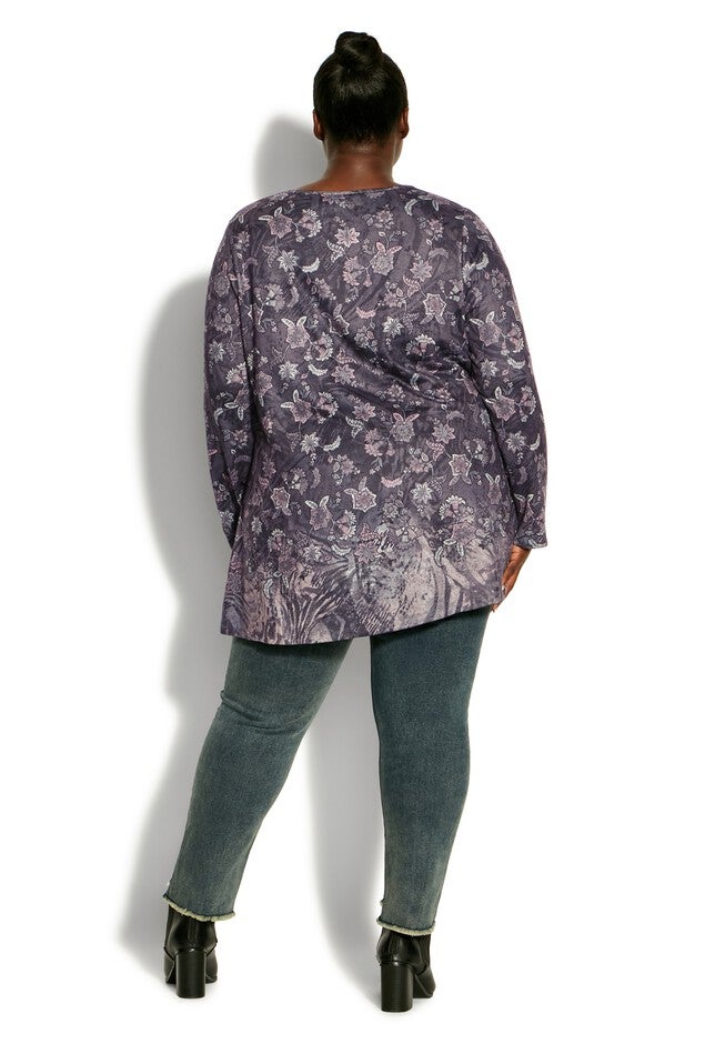 Evie Top, PEACH JACOBEAN, alternate image number null