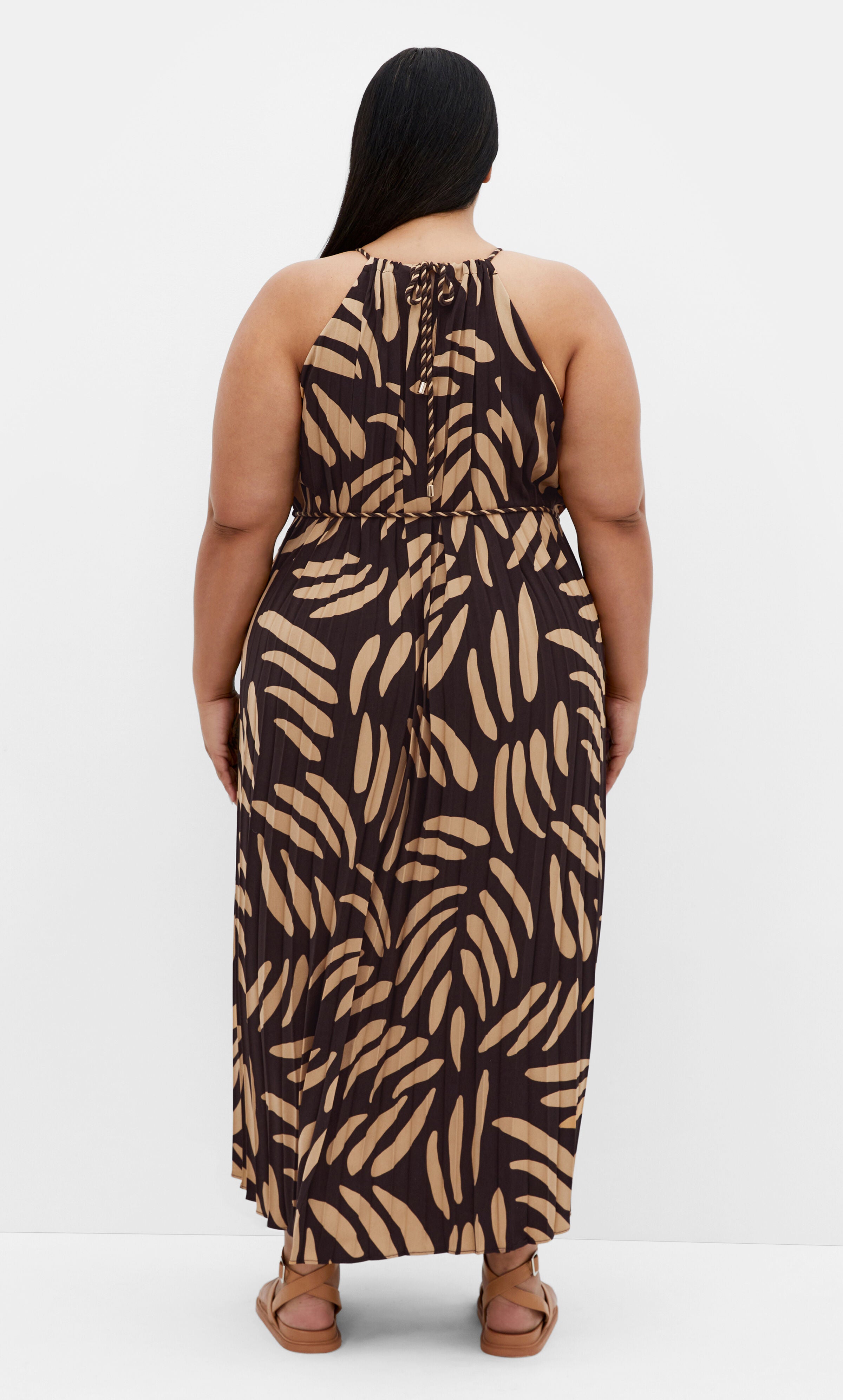 Tatum Dress - mono print, BLACK, alternate image number 2