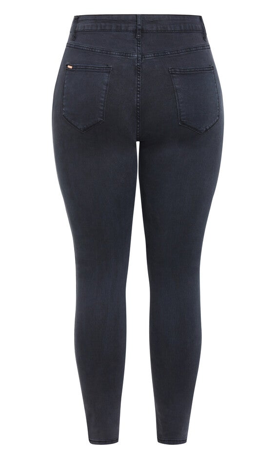 Classic Buttons Jean - midnight, BLUE, alternate image number 3