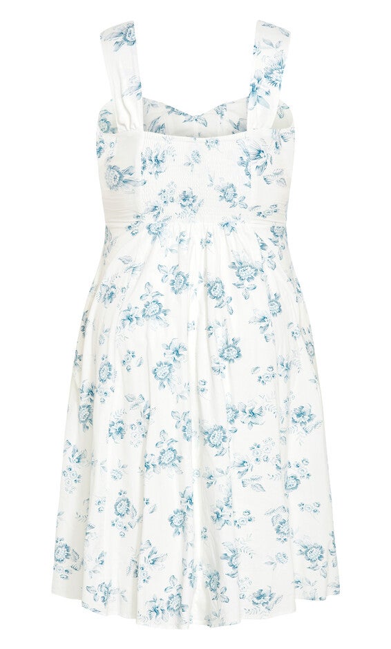 Marylou Print Dress - blue, ETCHED, alternate image number null