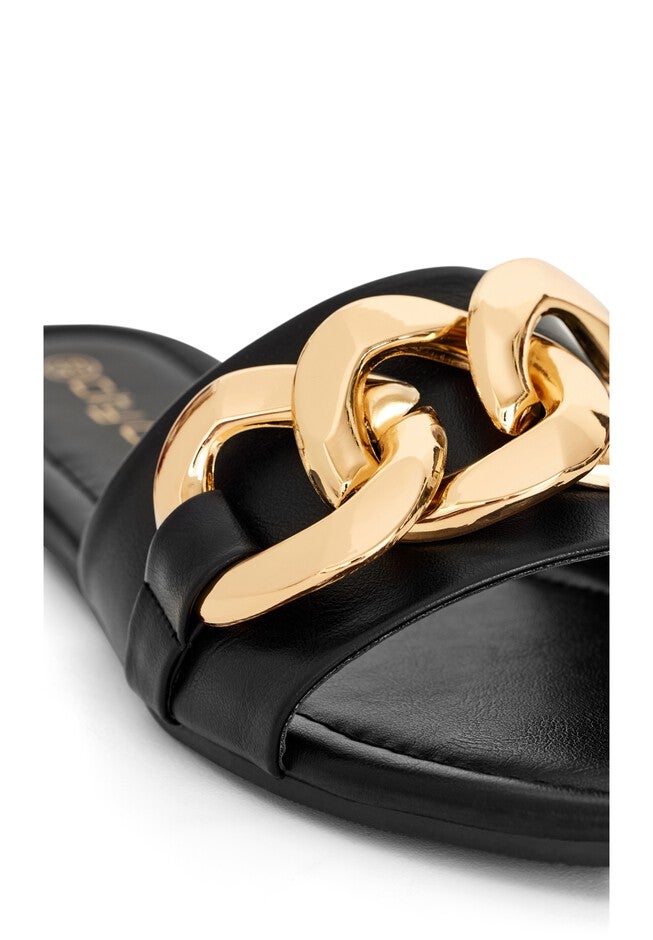 WIDE FIT Faith Slide - black, BLACK, alternate image number 4