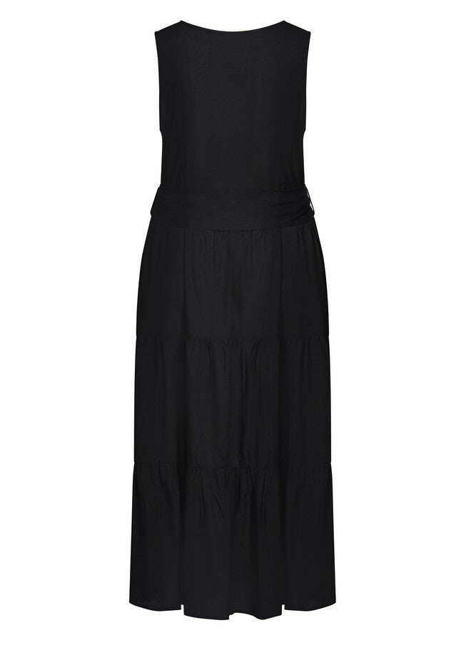 Seashore Maxi Dress, BLACK, alternate image number 3