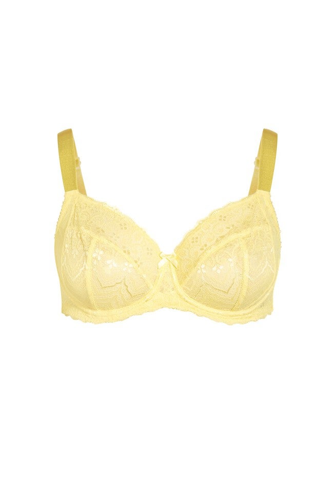 Lace Underwire Bra - primrose, YELLOW, alternate image number null