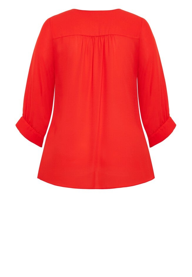 Monica Top - tigerlily, ORANGE, alternate image number 4