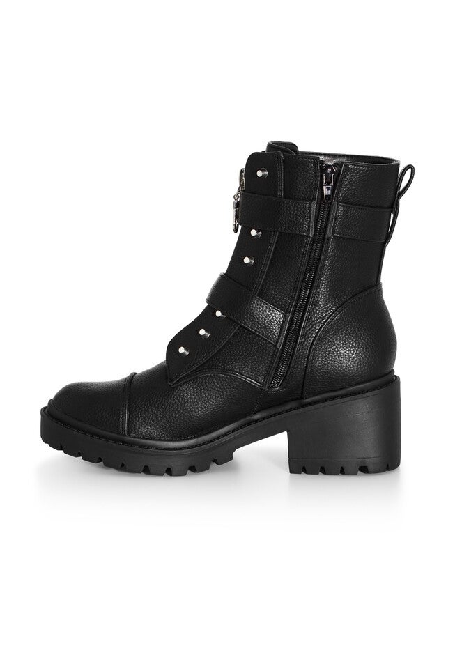 WIDE FIT Raven Ankle Boot - black, BLACK, alternate image number 3