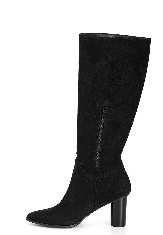 WIDE FIT Impact Knee Boot - black, BLACK, alternate image number null