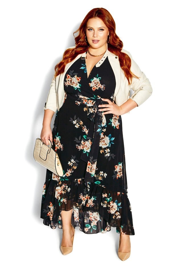 Vanessa Maxi Dress - black, BLACK, on-hover image number 1