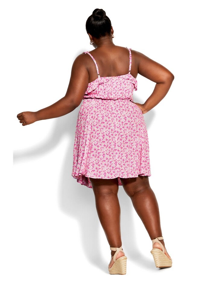 Foolish Ditsy Dress - blush, PINK, alternate image number null