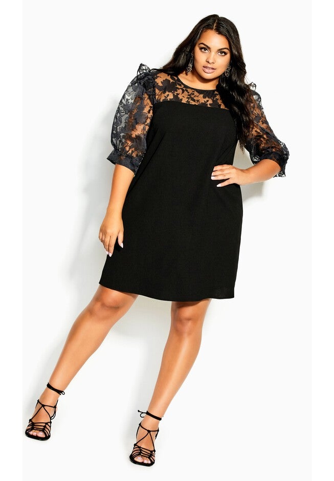 Sweet Organza Dress - black, BLACK, hi-res image number 0