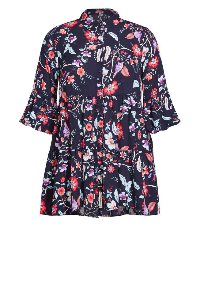 Enchant Print Tunic, ENCHANTED FLORAL, alternate image number null