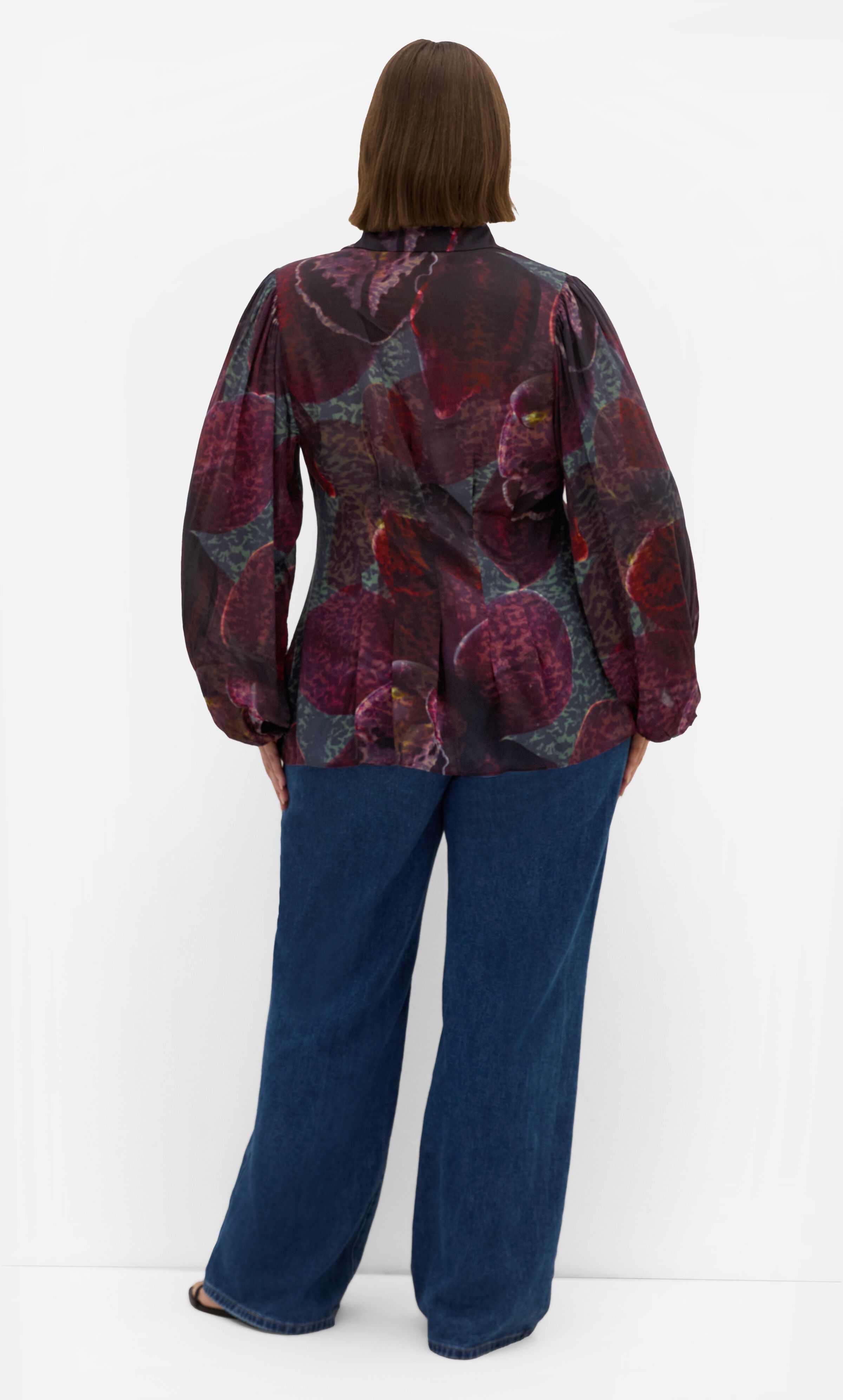 Piper Orchid Print Shirt, PURPLE, on-hover image number 1