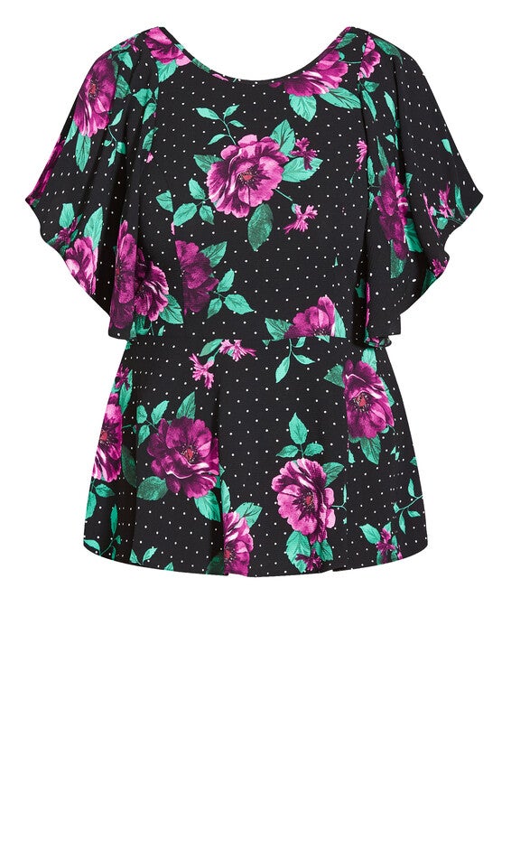 Emma Top - black spot, BLACK, alternate image number 4