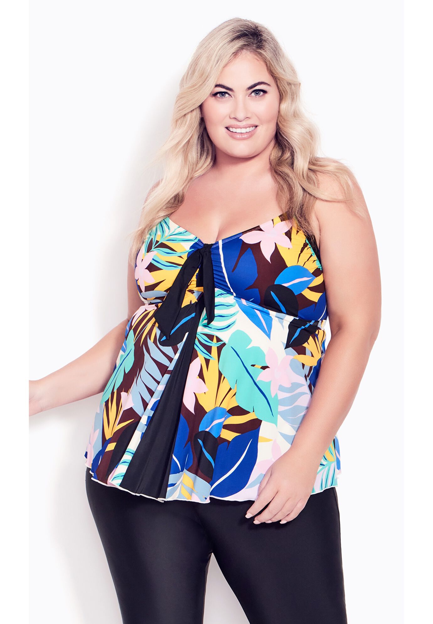 Fly Away Print Tankini Top Avenue