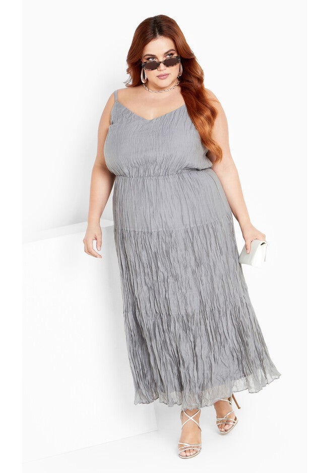 Sabina Maxi Dress - bluebell, GREY, on-hover image number 1
