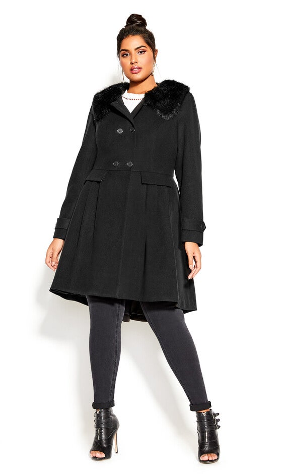 Grandiose Coat - black, BLACK, hi-res image number null