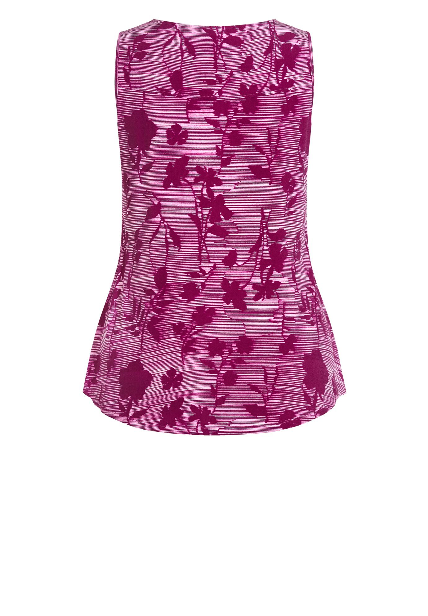 Liana Print Top, BERRY BLURRED FLORAL, alternate image number 2