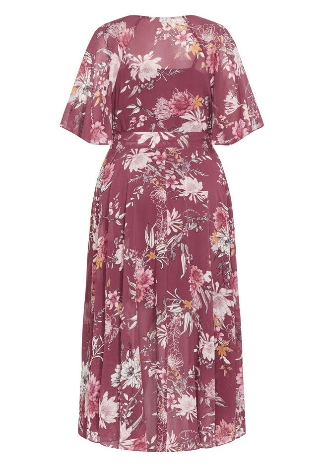 Sweet Botanical Maxi Dress - roseberry, PURPLE, alternate image number null