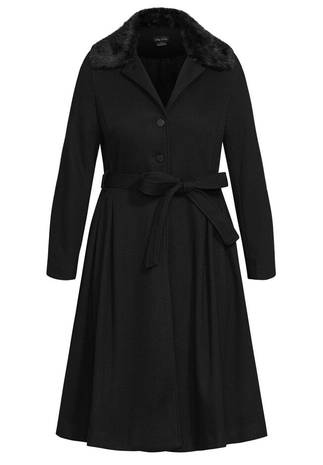 Blushing Belle Coat - black, BLACK, alternate image number 6