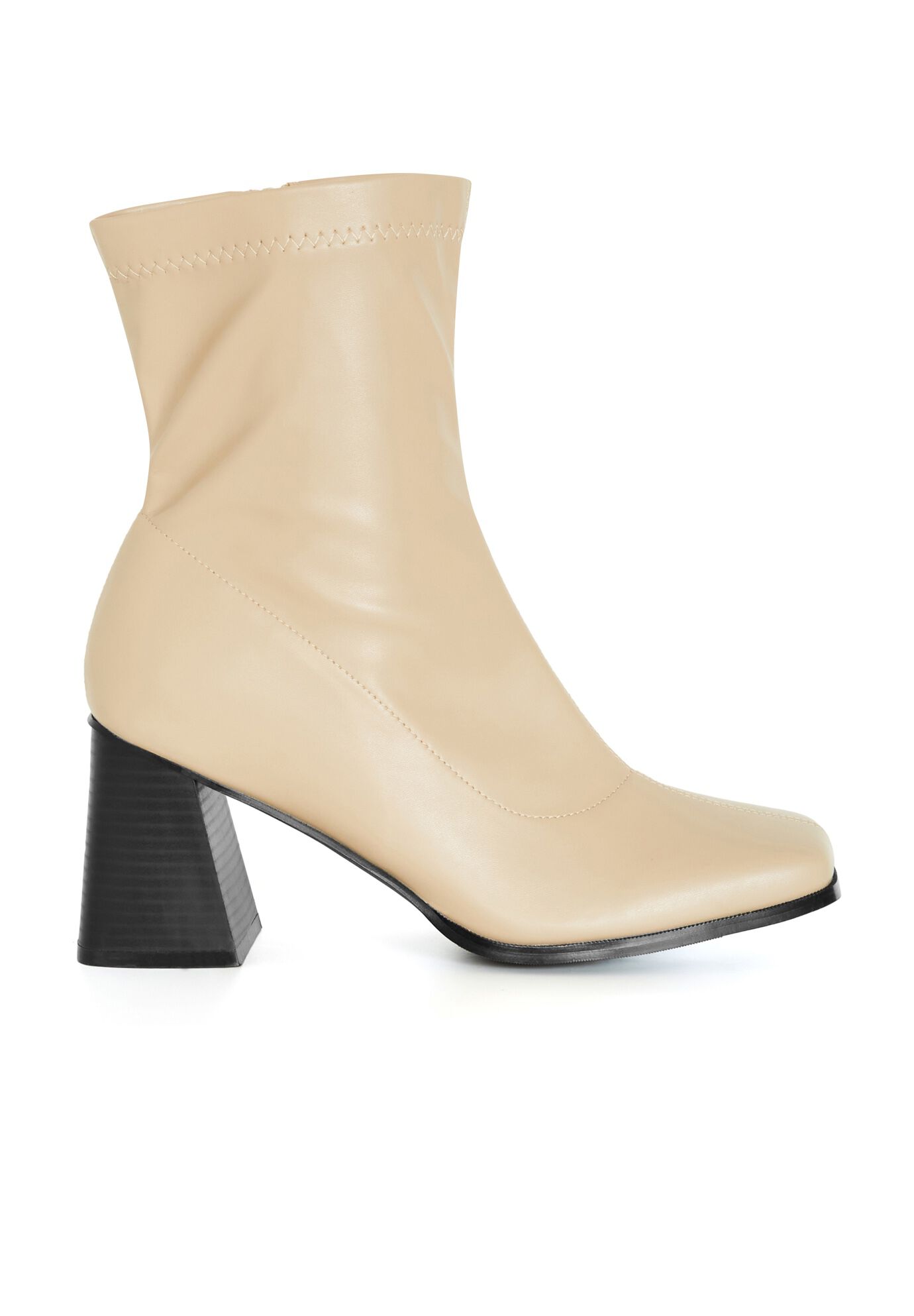 WIDE FIT Robbie Ankle Boot - bone, BONE, on-hover image number 1
