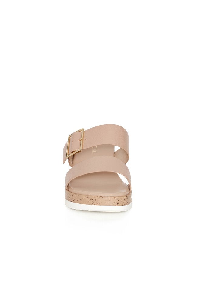 Gracie Wedge Slide - beige, BEIGE, alternate image number 3