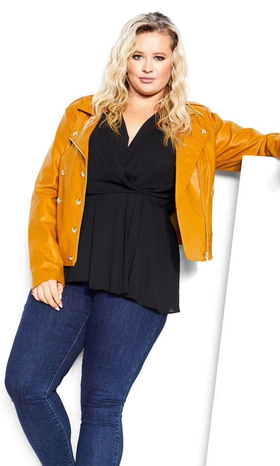 Simple Twist Top - black, BLACK, alternate image number null