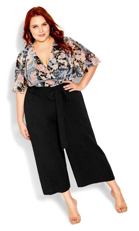 Nouveau Tie Pant - black, BLACK, hi-res image number 0