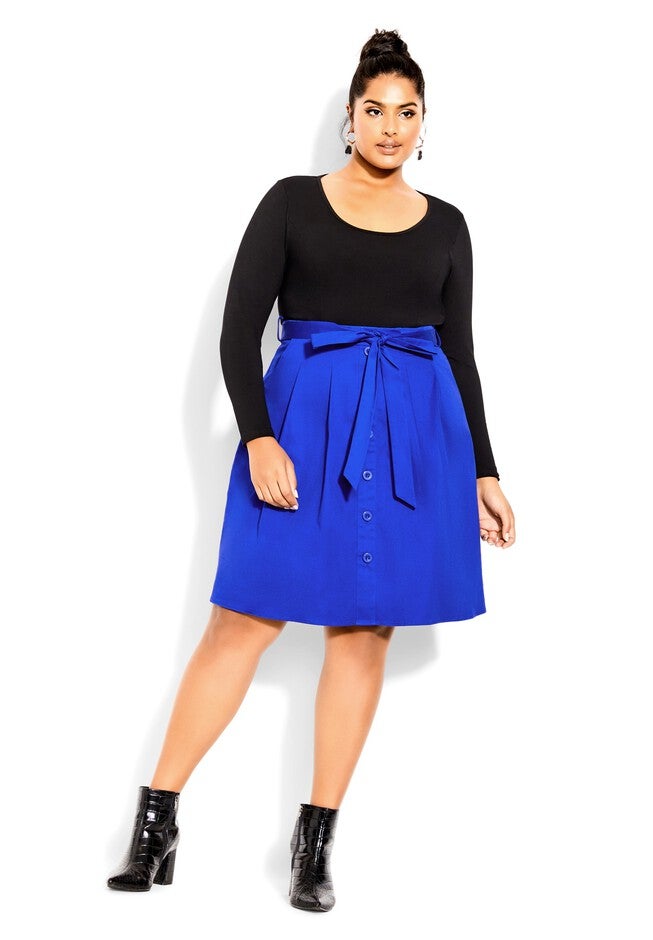 Uptown Girl Dress - cobalt, BLUE, alternate image number 6