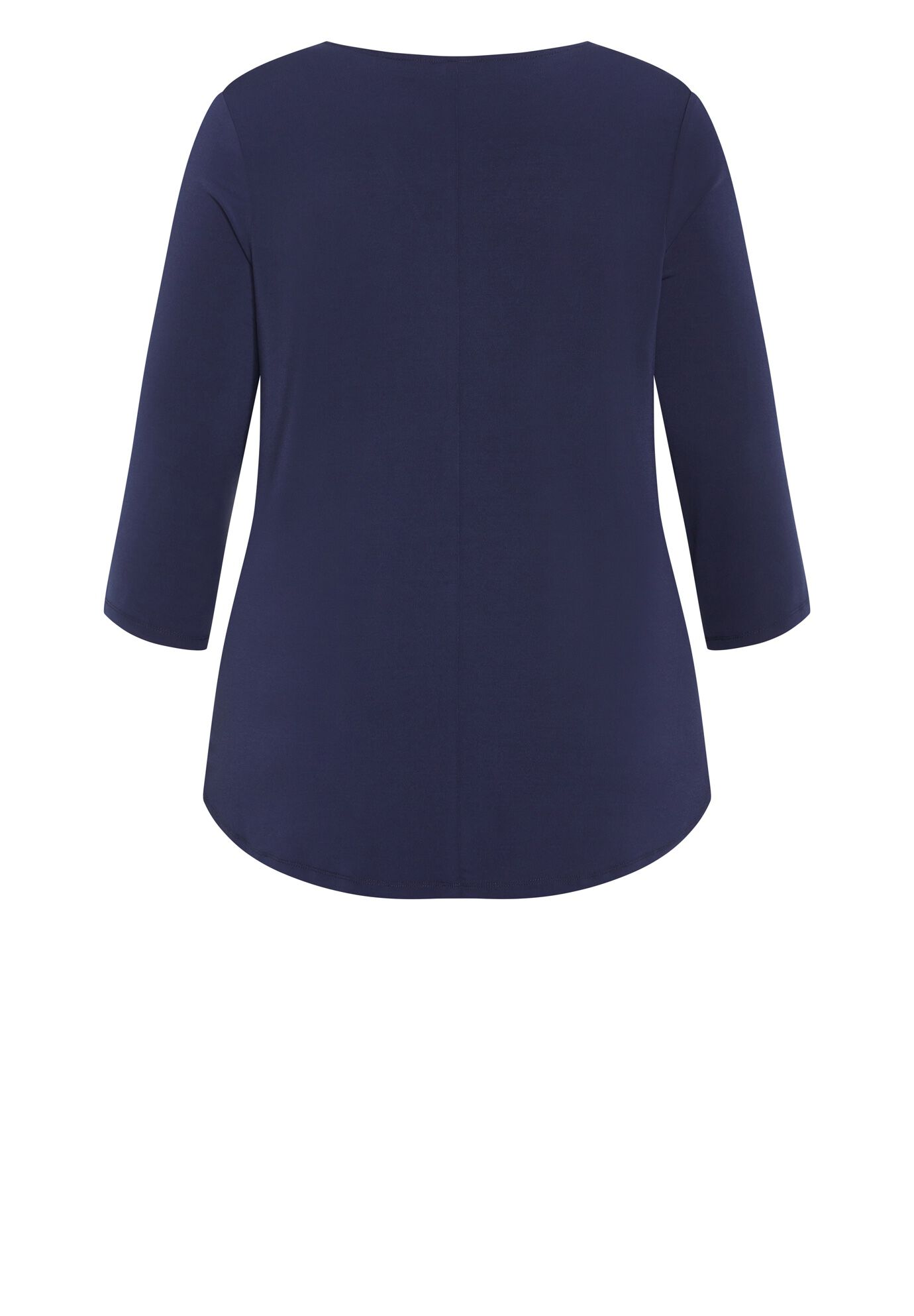 Top Fiona Zip Print, NAVY, alternate image number 4
