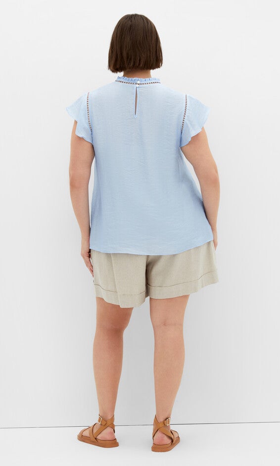 Lorelai Top - sky blue, BLUE, alternate image number 3
