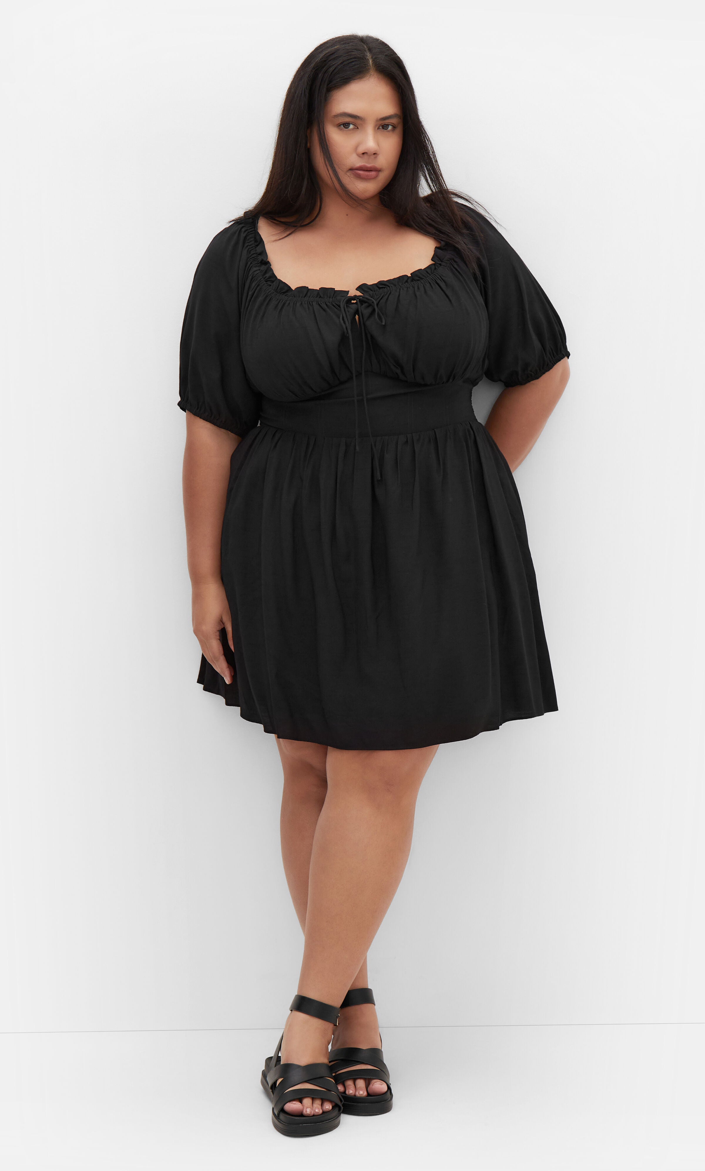 Mela Dress - black, BLACK, hi-res image number 0