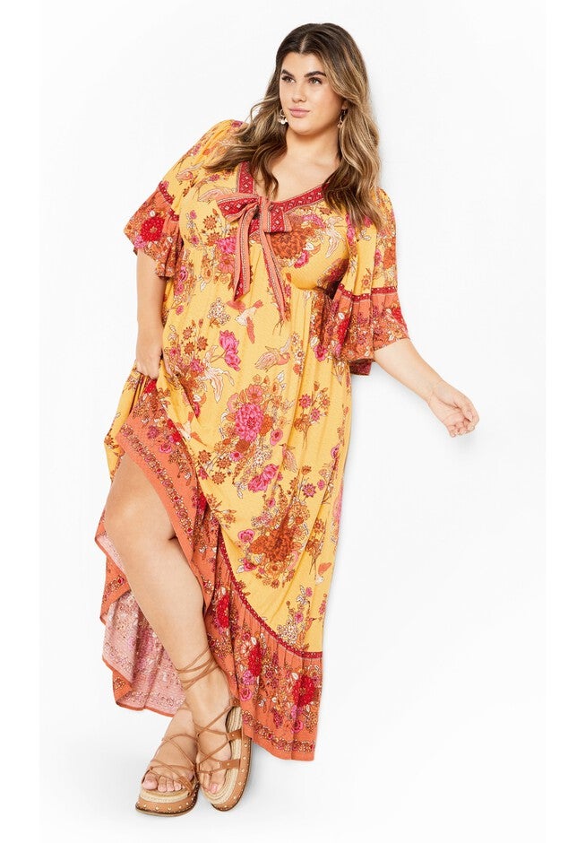Venice Dress - sunflower, YELLOW, hi-res image number null